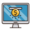 Funding Platform Icon, funding,laptop,platform
