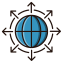 Global Direction Icon, direction,global,globe