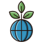 Global Ecology Icon, global ecology,environment