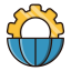 Global Processing Icon, global,globe,processing