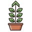 Growth Icon, arrows,growth,plant