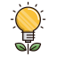 Idea Growth Icon, growth,idea,light bulb