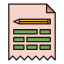 Keywords Icon, keywords,list,pencil