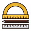 Measurement Icon, measurement,protractor,ruler