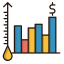 Oil Price Icon, oil price,bar graph,dollar