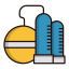 Oil Refinery Icon, oil,oil refinery,refining