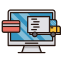 Online Payment 2 Icon, laptop,online payment,receipt