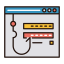 Password Fishing Icon, hook,password,phishing