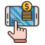 Pay per Click Icon, dollar,pay per click,phone