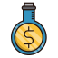 Research Icon, dollar,flask,research