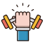 Strength Icon, hands,strength,weights
