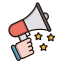 Want Your Feedback Icon, feedback,megaphone,request