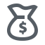 Money Bag Icon, finance,money bag,wealth