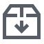 Moving Box Down Icon, moving box,shipping,storage