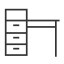 Computer Desk Icon, desk,office furniture