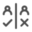 Cross - Comparison Icon, cross - comparison,comparison