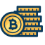 Bitcoin Coins Icon, Bitcoin,Coins