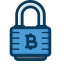 Bitcoin Lock Icon, Lock,Bitcoin