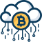 Cloud Bitcoin Icon, Bitcoin,Cloud