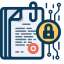 Contract Bitcoin Icon, Contract,Bitcoin