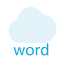 Word Cloud (Color) Icon, color,text,word cloud