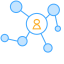 Complex Relationship Network Icon, network,relationship