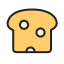 Bread Slice Icon, bread slice,baked,snack