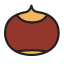 Chestnut Icon, chestnut,nut,snack