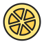 Dried Lemon Slice Icon, dried lemon,fruit,snack