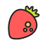 Dried Strawberry Icon, dried strawberry,fruit,snack