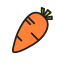 Fruit Carrot Icon, fruit carrot,vegetable,snack