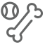 Pet Supplies Bone Icon, pet,bone,supplies