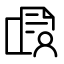 Document with Person Icon, document,person