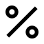 Percent Line Icon, percent,percentage