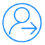 My Recommendation Icon, arrow,my recommendation,person