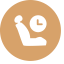 Reserved Seat Icon, reserved seat,clock
