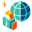 Worldwide Vision Icon, business,global,worldwide vision