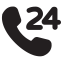 24 - Hour Shopping Icon, 24h,shopping,support