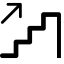 Stairs with Arrow Icon, stairs,progress
