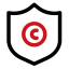 General Copyright Info Management Icon, copyright,general