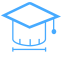 Authoritative Reference Icon, authoritative reference,graduation cap,measurement