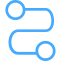 Multi - Dimensional Analysis Icon, multi - dimensional analysis,curved line,circles