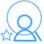 Quality Population Screening Icon, population screening,person,star