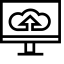 Computer Platform/Cloud Icon, cloud,computer