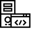 Platform Software and Hardware Icon, platform,software