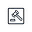 Administrative Coercion Icon, coercion,administrative,gavel