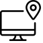 Pin Monitor Icon, location,monitor,pin