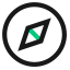 Information Compass Icon, compass,information