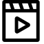 Video Icon (Clapperboard) Icon, video,clapperboard