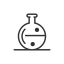 Lab Flask Icon, flask,science
